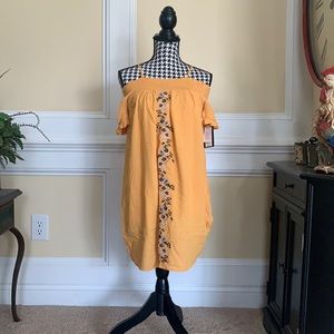 Yellow flower sundress